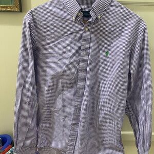 Polo by Ralph Lauren Purple Checkered Men's Shirt